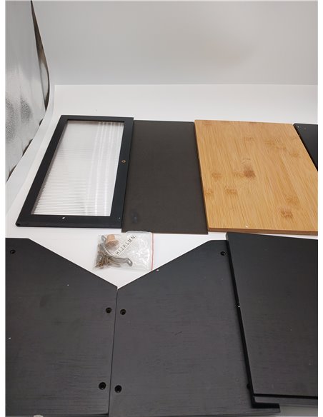 YOUDENOVA Panera con tabla de cortar, cesta de pan de madera, cajas de almacenamiento, caja de bambú para pan, molinillo de sal 
