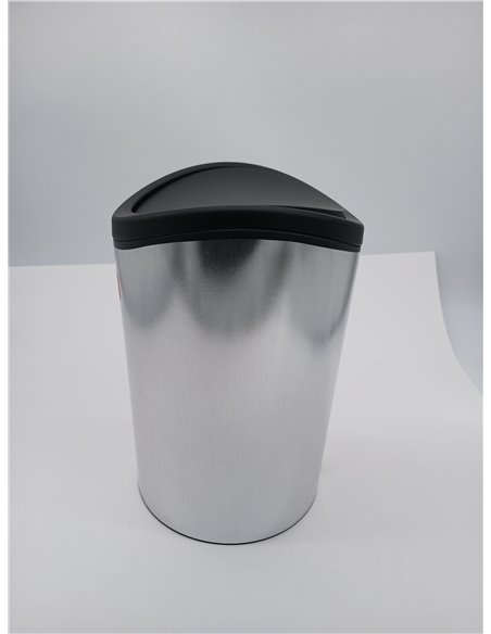Tatay Papelera Baño con Tapa Basculante 6L | Diseño Compacto y Moderno | Material Resistente y Fácil de Limpiar | Medidas 19 x 1