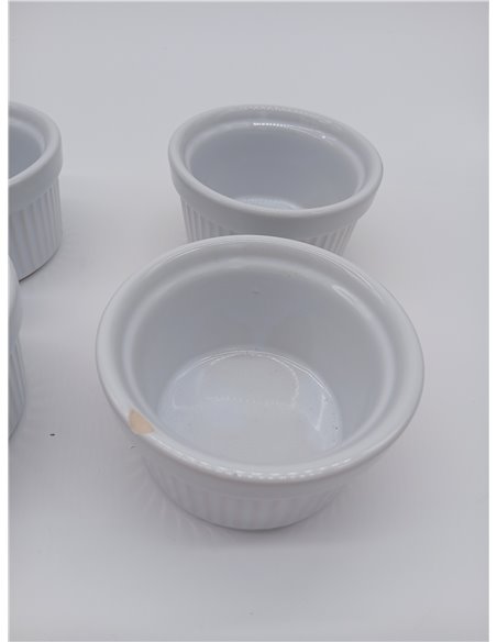 IBILI Ibili_230010 Ramekin Mould, White, 9 cm, Set of 4