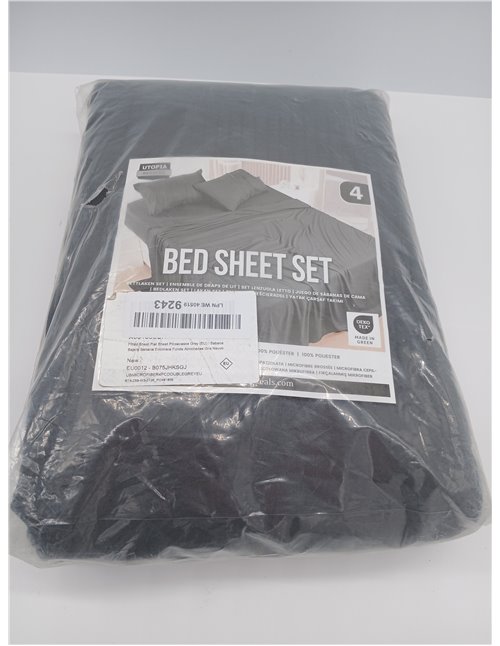 Utopia Bedding 4-Piece Sheet Set 135 x 190 cm – Brushed Microfiber Polyester – Oeko-Tex Certified – Fitted Sheet, Flat Sheet and
