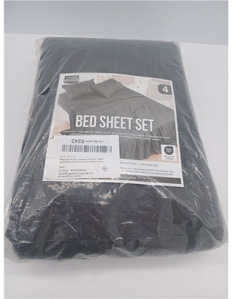 Utopia Bedding 4-Piece Sheet Set 135 x 190 cm – Brushed Microfiber Polyester – Oeko-Tex Certified – Fitted Sheet, Flat Sheet and