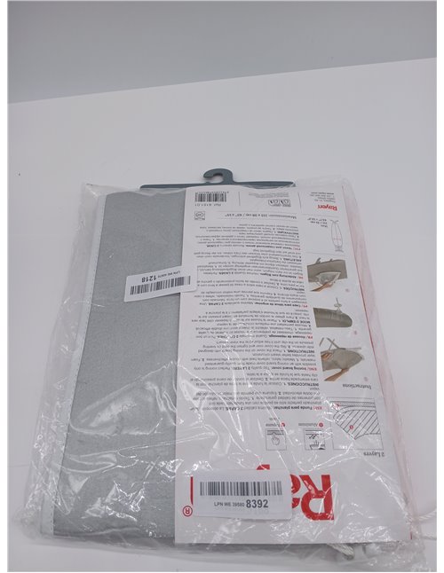 Rayen | Universal Ironing Board Cover Easy Fit with Clip | 2 Layers: Foam and Fabric 100% Cotton | Aluminium Quality | Basic Ran