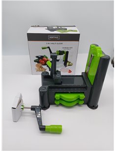 Nerthus FIH 355 - Cortador de verduras 3 en 1 Verde y negro 2