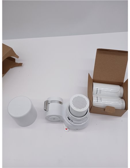 Philips Filtro de agua Ontap MICROFILTRACIÓN con PANTALLA DIGITAL y 3 cartuchos de repuesto, filtra sedimentos, cloro y otras su
