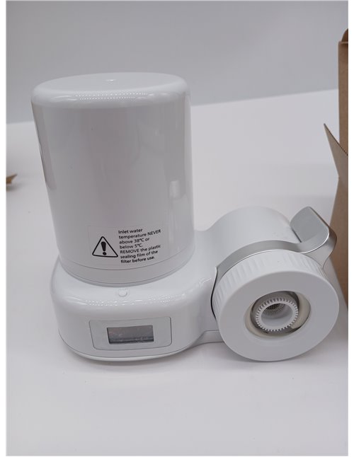 Philips Filtro de agua Ontap MICROFILTRACIÓN con PANTALLA DIGITAL y 3 cartuchos de repuesto, filtra sedimentos, cloro y otras su