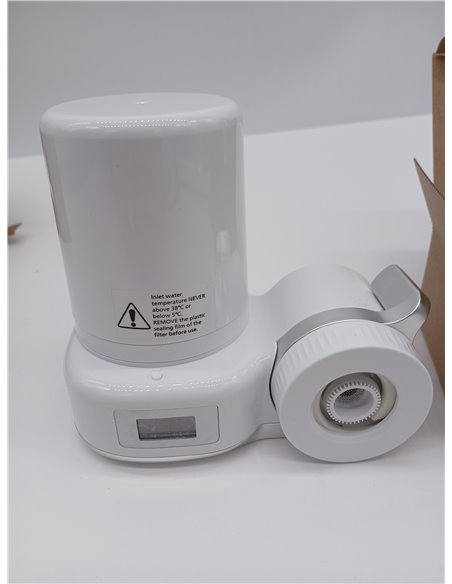 Philips Filtro de agua Ontap MICROFILTRACIÓN con PANTALLA DIGITAL y 3 cartuchos de repuesto, filtra sedimentos, cloro y otras su