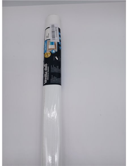 Venilia Lámina adhesiva, Mate Blanco, 45cm x 2m, Espesor 160μ, Vinilo autoadhesivo para muebles o cocina, decorativas papel pint