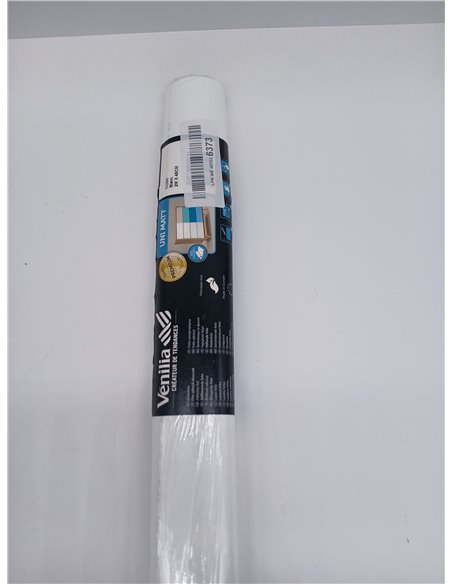 Venilia Lámina adhesiva, Mate Blanco, 45cm x 2m, Espesor 160μ, Vinilo autoadhesivo para muebles o cocina, decorativas papel pint