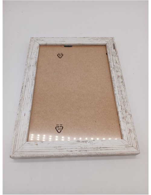 aFFa frames, Hekla, Marco de fotos de MDF, Fácil de limpiar, Rectángulo, Con frente de cristal acrílico, Pino blanqueado, 15 x 2