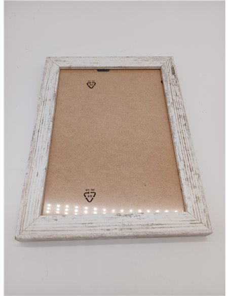 aFFa frames, Hekla, Marco de fotos de MDF, Fácil de limpiar, Rectángulo, Con frente de cristal acrílico, Pino blanqueado, 15 x 2
