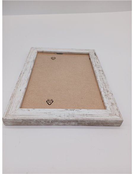 aFFa frames, Hekla, Marco de fotos de MDF, Fácil de limpiar, Rectángulo, Con frente de cristal acrílico, Pino blanqueado, 15 x 2