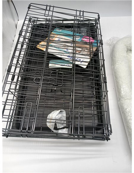MidWest Homes for Pets XS Kit de inicio iCrate de doble puerta, pack de jaula de 59 cm para perros extra pequeños, incluye jaula