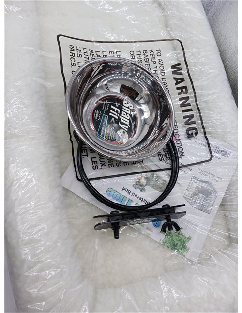 MidWest Homes for Pets XS Kit de inicio iCrate de doble puerta, pack de jaula de 59 cm para perros extra pequeños, incluye jaula