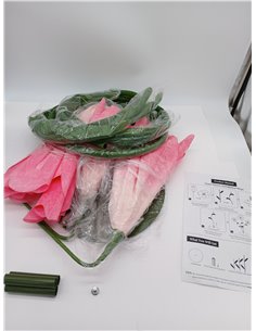Flores artificiales gigantes para decoración de 170 cm, resistentes al agua, grandes flores falsas para bodas, jardín, día de Sa 2