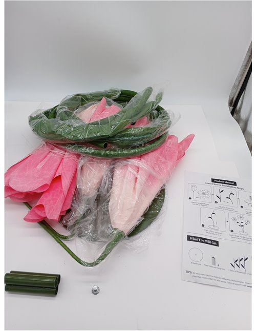 Flores artificiales gigantes para decoración de 170 cm, resistentes al agua, grandes flores falsas para bodas, jardín, día de Sa