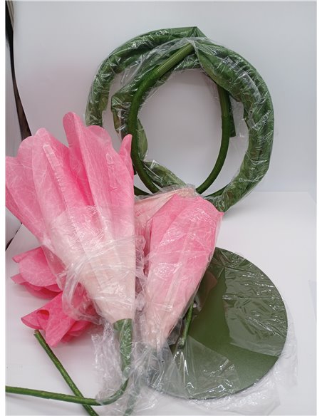 Flores artificiales gigantes para decoración de 170 cm, resistentes al agua, grandes flores falsas para bodas, jardín, día de Sa