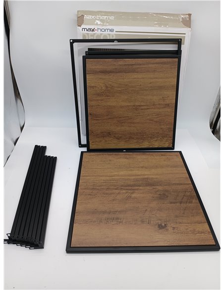 AKTIVE MAX Home Set 2 mesas Nido de Centro, 37x37x35 cm, 37x37x40, Peso máximo 5 kg, Cuadradas, Mesitas auxiliares, Decoración s