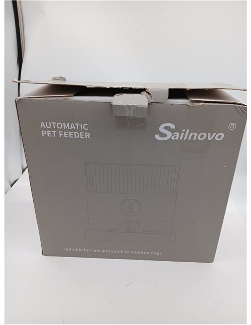 Sailvono alimentador Temporizador para Gatos 20 porciones, grabadora de Voz, comederos de Mascotas de 5 litros para Gatos y Perr