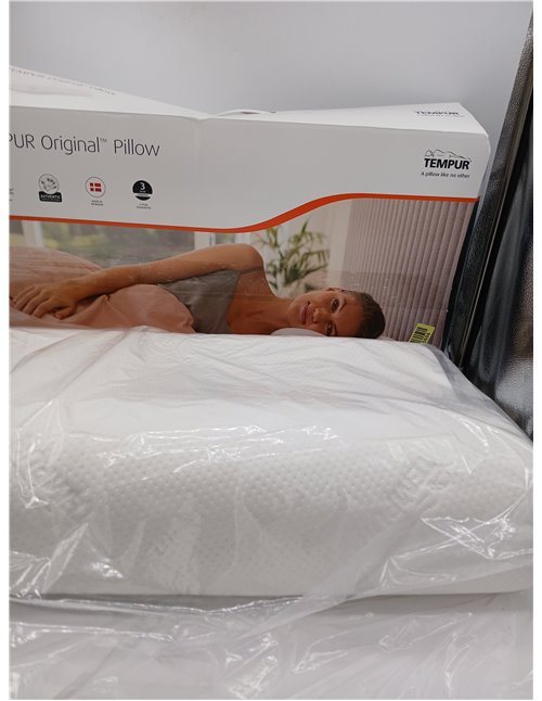 TEMPUR Original Memory Foam Cervical Pillow, Ergonomic Back and Side Sleeper, Firm Initial Feeling, Queen L (61 x 31 x 11.5/8.5 