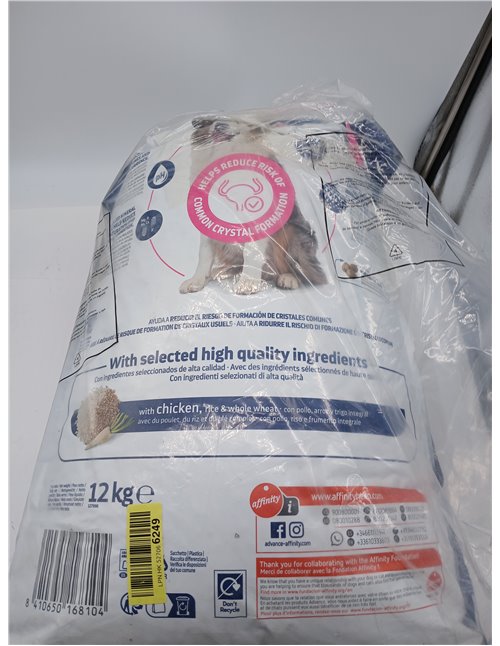 Advance Veterinary Diets Urinary, Pienso para Perros con Problemas en el tracto urinario, 12kg