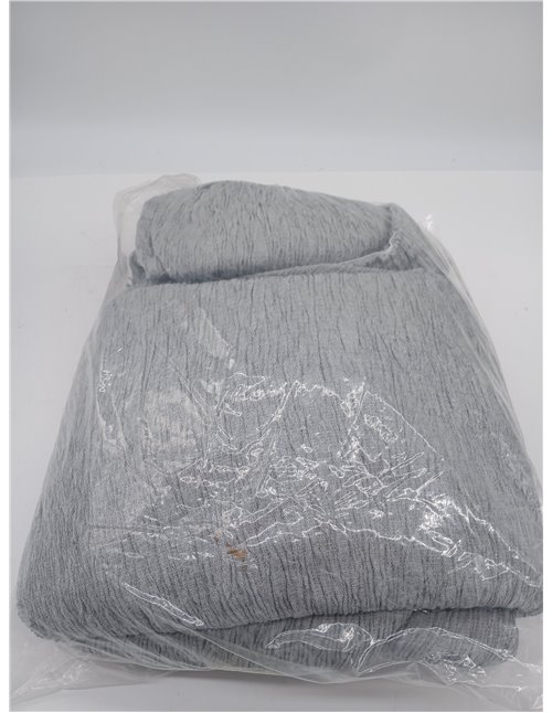 Martina Home Sofa Cover, Soul Grey, 3 Seater (170 to 220 cm), Emilia
