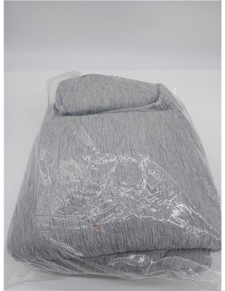 Martina Home Sofa Cover, Soul Grey, 3 Seater (170 to 220 cm), Emilia