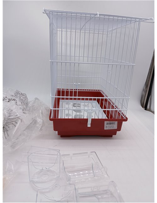 Ferplast Gabbia per canarini e piccoli uccelli esotici GIUSY Gabbietta rettangolare per uccellini, Completa di accessori e mangi