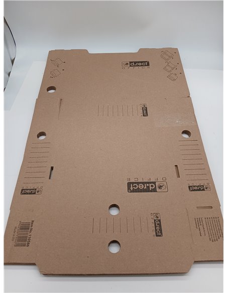D.RECT 5 cajas archivadoras 1080 para mudanzas, tamaño A4, 80 mm, color marrón