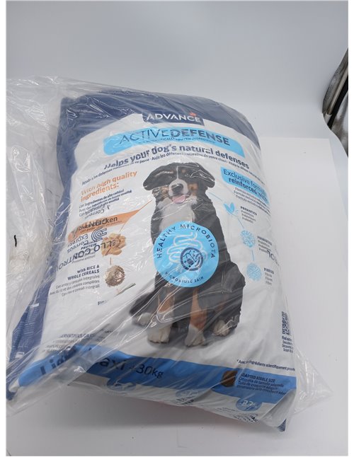 Advance Maxi Adult Light, Pienso para Perros Adultos de Razas Grandes con Pollo, 12kg