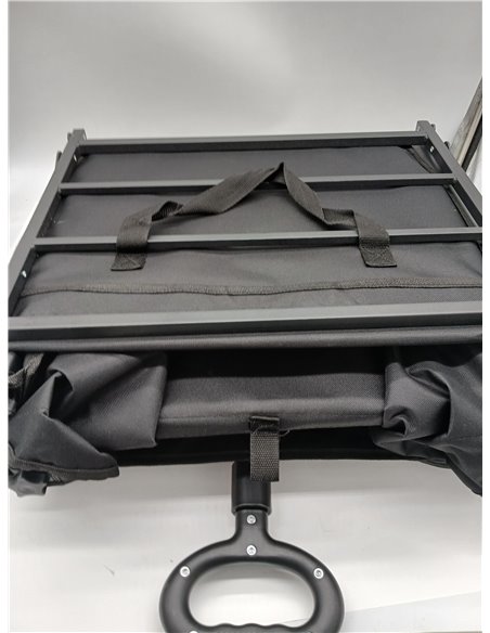 YEAUPE PRO XXL Beach Cart Large Wheels 160 – 240 L/200 kg – Folding Bottom for Long Objects, Brakes, Camping, Fishing and Family