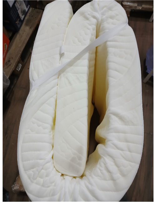 Novilla Sobrecolchón, 80x190 7.5 cm Topper Colchón de Fibra, Sobrecolchón de Espuma Confort y Lavable a 60°C, Transpirable y Fre