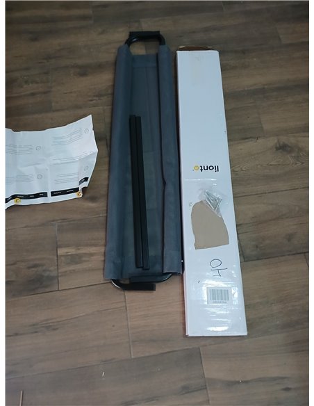 lionto Cama elevada para Perros Tejido en Textilene, (M) 106x62 cm Gris