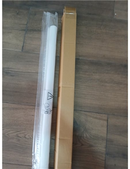 Gardinia, Deco Company Estor Enrollable con Pinza, de luz Diurna, Opaco, Todas Las Piezas Montaje Incluidas, Blanco, 65 x 150 cm