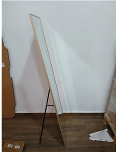 Koonmi Espejo Grande de 89 x 198 cm, Robusto para Todo el Cuerpo con Marco de Aluminio Minimalista Delgado, Moderno Espejo de Pa 2