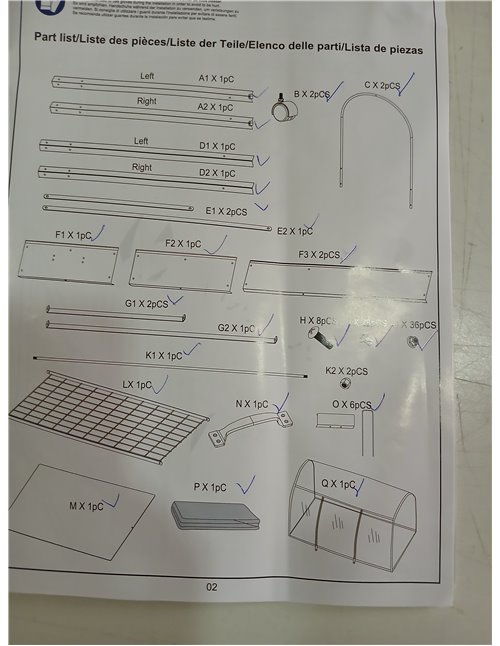 VOUNOT® Huerto Urbano Terraza Mesa de Cultivo Cubierta de Protección, Jardinera Elevada con Ruedas Asa Lateral y Estante Inferio