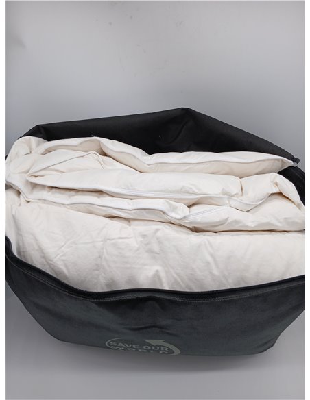 Deodar Edredón de plumón 220x240cm,edredón para Todo el año con 2930g de Relleno de plumón y Plumas,100% algodón, Suave,Lavable,