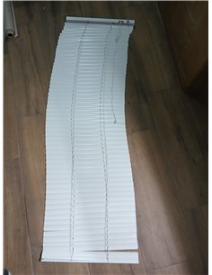 Deco Company Persiana de Aluminio para sujeción con Pinzas, Privacidad, Protección contra la luz y el deslumbramiento, Todas Las 2