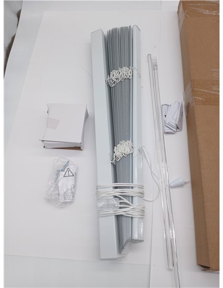 Deco Company Persiana de Aluminio para sujeción con Pinzas, Privacidad, Protección contra la luz y el deslumbramiento, Todas Las