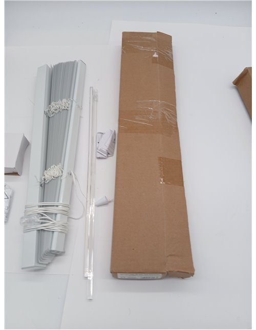 Deco Company Persiana de Aluminio para sujeción con Pinzas, Privacidad, Protección contra la luz y el deslumbramiento, Todas Las