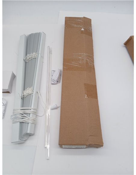 Deco Company Persiana de Aluminio para sujeción con Pinzas, Privacidad, Protección contra la luz y el deslumbramiento, Todas Las
