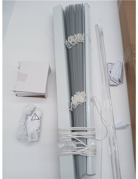 Deco Company Persiana de Aluminio para sujeción con Pinzas, Privacidad, Protección contra la luz y el deslumbramiento, Todas Las