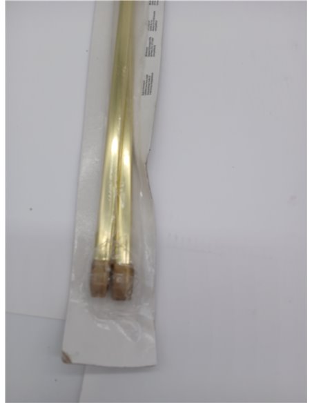 GARDINIA Barra para cortinas, Aluminio, Bronce, 40-65 cm, 2 unidades