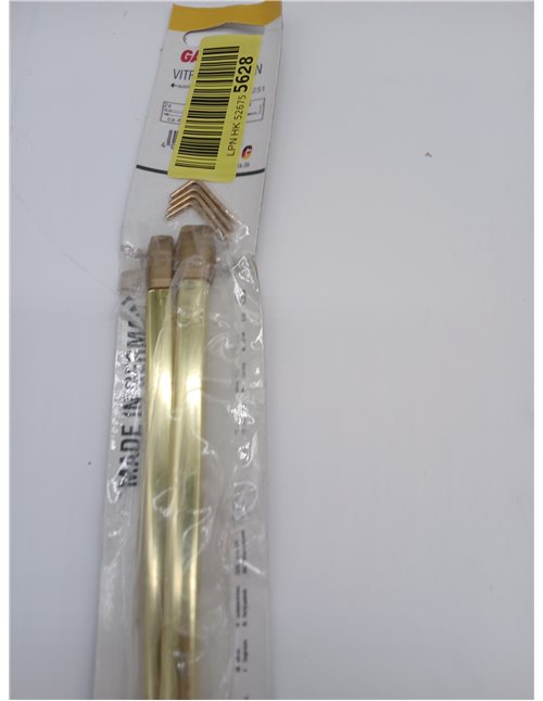 GARDINIA Barra para cortinas, Aluminio, Bronce, 40-65 cm, 2 unidades