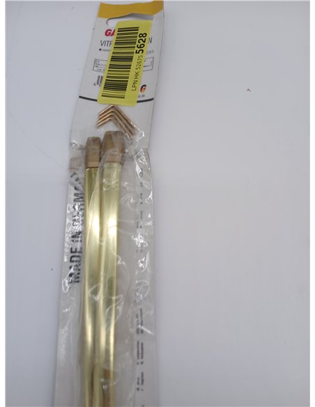 GARDINIA Barra para cortinas, Aluminio, Bronce, 40-65 cm, 2 unidades