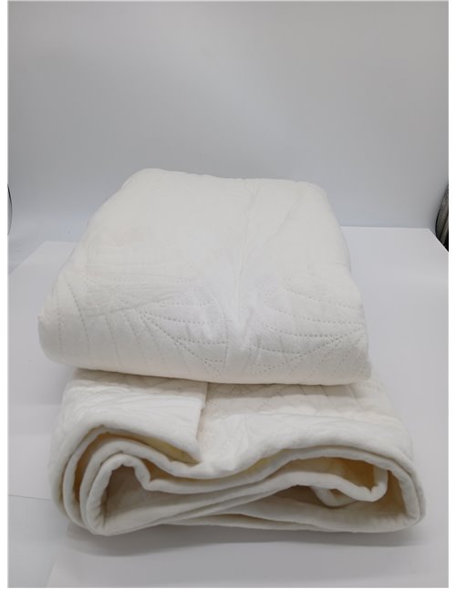 Gräfenstayn Colcha bouti 220x240 cm – cubrecama Acolchado sin Costuras con diseño de Hojas – Manta Decorativa Moderna para Cama 