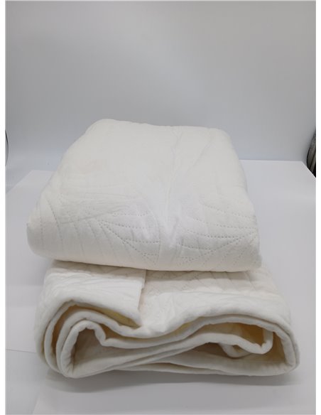 Gräfenstayn Colcha bouti 220x240 cm – cubrecama Acolchado sin Costuras con diseño de Hojas – Manta Decorativa Moderna para Cama 