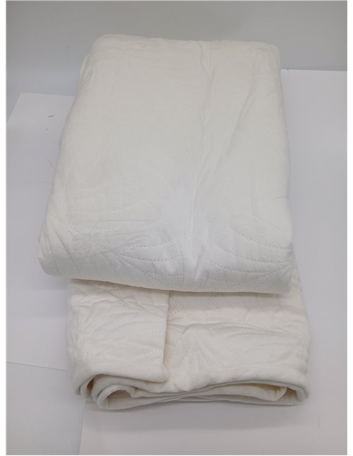 Gräfenstayn Colcha bouti 220x240 cm – cubrecama Acolchado sin Costuras con diseño de Hojas – Manta Decorativa Moderna para Cama 
