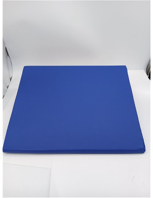 QUIRUMED Cojín cuña, Medidas 40 x 50 x 13 cm, Color Azul, Ergonómico, Polipiel, Relleno Flexible, Cojín Masaje, Fisioterapia, Ap