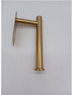 Portarrollos de papel higiénico dorado cepillado, autoadhesivo, soporte para rollo de papel higiénico, montaje en pared, para ba 2