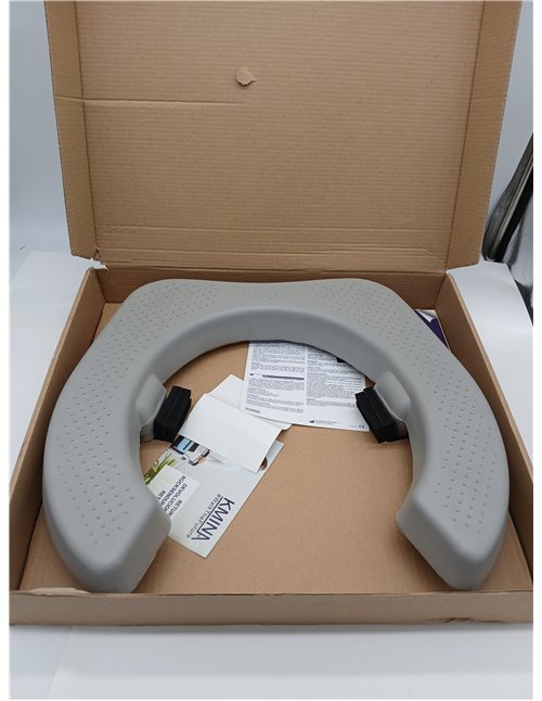 KMINA Asiento Elevador WC Acolchado (5 cm de Altura), Impermeable, Patentado - Fabricado en España